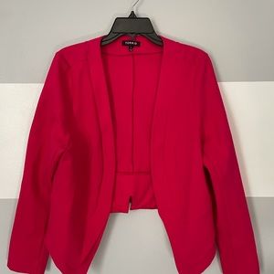 Torrid Ponte Cutaway Blazer in Hot Pink
